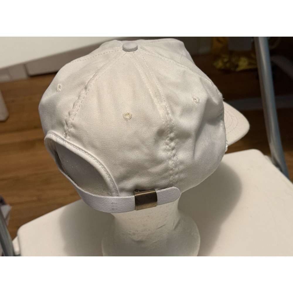 OLYMPIC HAT WHITE VINTAGE ONE SIZE SNAP BACK‎ AT&T  SPONSOR 80s 90s - Picture 3 of 6